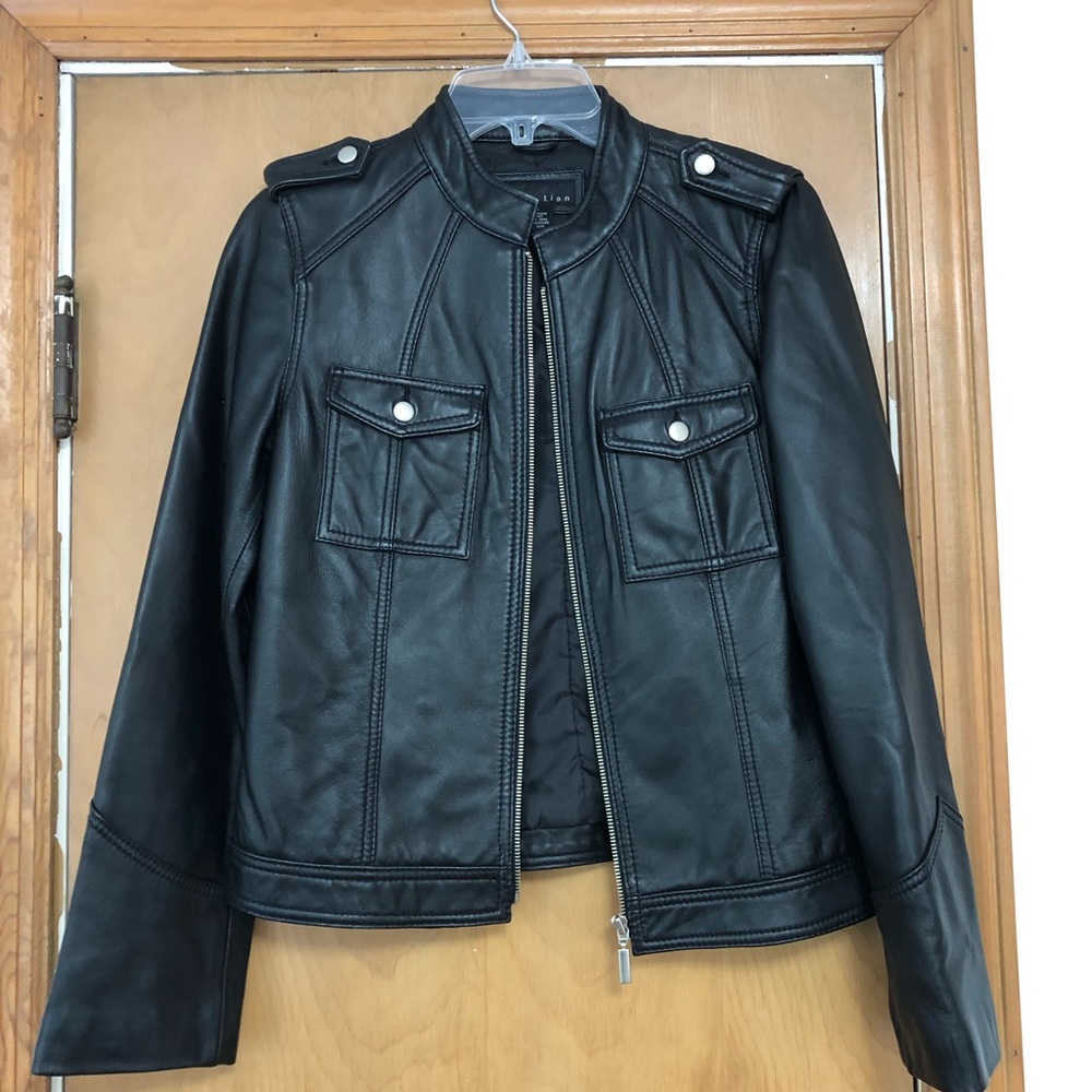 SOLD, Black Leather Jacket